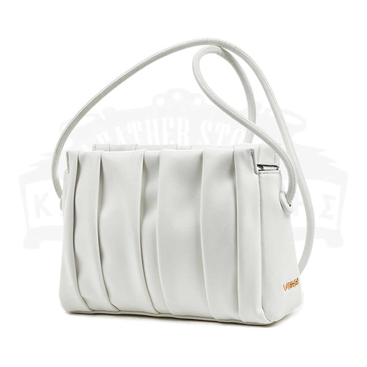Women's Crossbody Bag in White color 16-6291 - VERDE